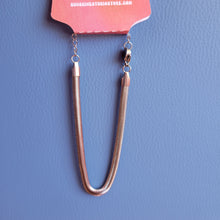 Load image into Gallery viewer, Titanium Flat Snake Chain Bracelet