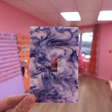 Load image into Gallery viewer, Marbled Navy &amp; White Outlet Covers