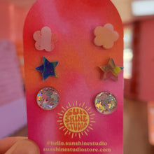 Load image into Gallery viewer, Happy Shapes Acrylic Stud Packs