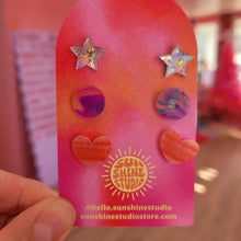 Load image into Gallery viewer, Happy Shapes Acrylic Stud Packs