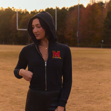 Load image into Gallery viewer, Maryland Terps Waffle Knit Zip Up Hoodie