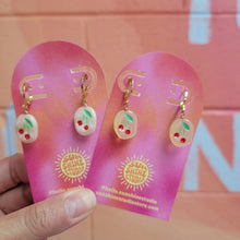 Load image into Gallery viewer, Cherry Charm Dangle Earrings