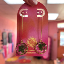 Load image into Gallery viewer, Shimmering Fields - Floral Drop Earrings