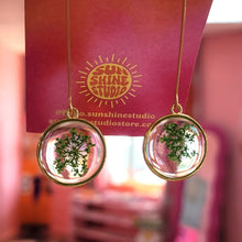 Load image into Gallery viewer, Shimmering Fields - Floral Drop Earrings