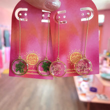 Load image into Gallery viewer, Shimmering Fields - Floral Drop Earrings