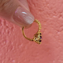 Load image into Gallery viewer, Amethyst Oath - Gem Hoop Earrings