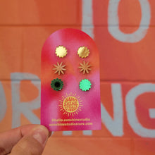 Load image into Gallery viewer, Happy Shapes Acrylic Stud Packs