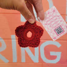 Load image into Gallery viewer, Crochet Small Flower Scrunchies