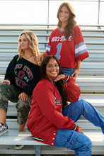 Load image into Gallery viewer, Ohio State OSU Buckeyes Satin Letterman Bomber Jacket