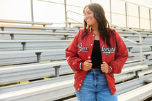 Load image into Gallery viewer, Ohio State OSU Buckeyes Satin Letterman Bomber Jacket