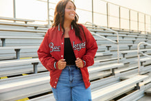 Load image into Gallery viewer, Ohio State OSU Buckeyes Satin Letterman Bomber Jacket