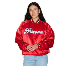 Load image into Gallery viewer, University of Arizona Satin Letterman Bomber Jacket