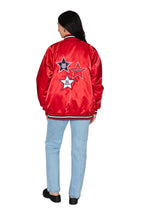 Load image into Gallery viewer, University of Arizona Satin Letterman Bomber Jacket