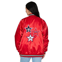 Load image into Gallery viewer, University of Arizona Satin Letterman Bomber Jacket
