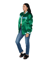 Load image into Gallery viewer, Tulane Satin Letterman Bomber Jacket