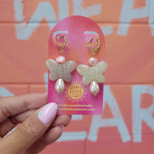 Load image into Gallery viewer, Pearly Pollinators Earrings
