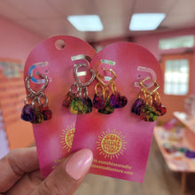 Load image into Gallery viewer, Dainty Trio Heart Pride Earrings