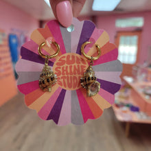 Load image into Gallery viewer, Titanium Statement Shell Earrings