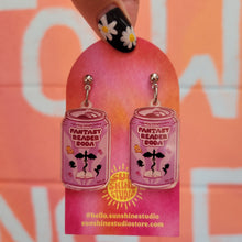 Load image into Gallery viewer, "Fantasy Reader Soda" Earrings