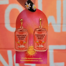 Load image into Gallery viewer, "Romance Reader Soda" Earrings