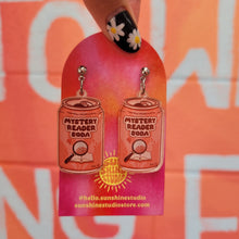 Load image into Gallery viewer, "Mystery Reader Soda" Earrings