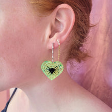 Load image into Gallery viewer, Spider Sweetheart Earrings