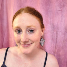 Load image into Gallery viewer, Sparkling Glitter Ghost Earrings