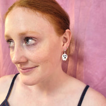 Load image into Gallery viewer, Glass Beaded Ghost Earrings