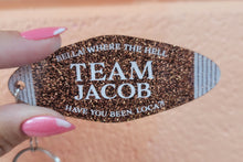 Load image into Gallery viewer, "Team Jacob" Motel Keychain