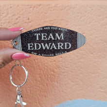 Load image into Gallery viewer, "Team Edward" Motel Keychain