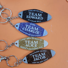 Load image into Gallery viewer, "Team Jacob" Motel Keychain