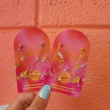 Load image into Gallery viewer, Silver and Gold Christmas Tree Earrings