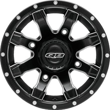 Load image into Gallery viewer, QuadBoss, QuadBoss Grinder 14x7 4/156 4+3 Alloy Wheel - High-Performance Powersports Rim with Black Center Caps