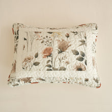 Load image into Gallery viewer, DaDalogy Enchanted Meadow Bed in a bag Set - Victoria Garden Delicate Floral Symphony in Beige, Rose, and Soft Green, Luxuriously Soft Quilted Set