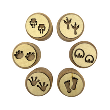 Load image into Gallery viewer, **Pre-order (Ships in 3-4 Weeks)**Wooden Playdough Stampers Set