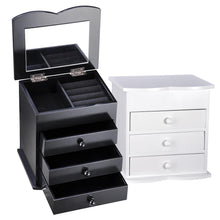 Load image into Gallery viewer, Yescom Jewelry Organizer Box with Mirror Ring Bracelet Necklace