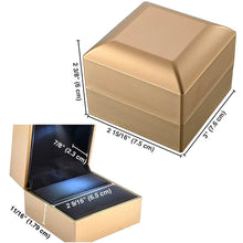 Load image into Gallery viewer, Yescom Engagement Ring Box with Light