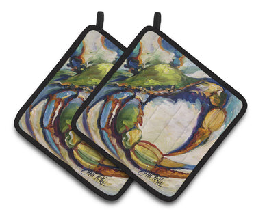 #21 Crab Pot Holders - Set of 2 Decorative Kitchen Helpers | Made in the USA JMK1254PTHD