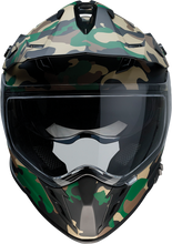 Load image into Gallery viewer, Z1R, Z1R Range Helmet - Camo Woodland XL with Polycarbonate Shields and Adjustable Visor