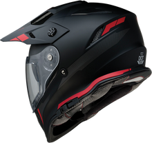 Load image into Gallery viewer, Z1R, Z1R Range Helmet - Uptake Black/Red, Small - Versatile Motorcycle Helmet with Drop-Down Sun Visor and Removable Lining
