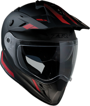 Load image into Gallery viewer, Z1R, Z1R Range Helmet - Uptake Black/Red, Small - Versatile Motorcycle Helmet with Drop-Down Sun Visor and Removable Lining