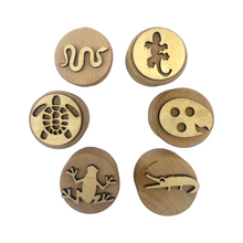 Load image into Gallery viewer, **Pre-order (Ships in 3-4 Weeks)**Wooden Playdough Stampers Set