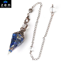 Load image into Gallery viewer, Illuminating Intuition Crystal Pendulum