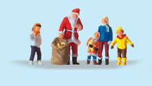 Load image into Gallery viewer, Preiser 29098 HO Scale Santa Claus w/Children