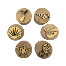Load image into Gallery viewer, **Pre-order (Ships in 3-4 Weeks)**Wooden Playdough Stampers Set
