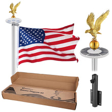 Load image into Gallery viewer, Yescom Bravery MEGA Flagpole with Dock Mount, Light &amp; Regal Eagle Topper
