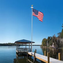 Load image into Gallery viewer, Yescom Bravery MEGA Flagpole with Dock Mount, Light &amp; Regal Eagle Topper