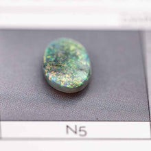 Load image into Gallery viewer, Oval Natural Australian Black Opal Loose Gemstone Rainbow Colors 0.88ct