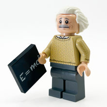 Load image into Gallery viewer, Albert Einstein Minifig made using LEGO parts - B3 Customs