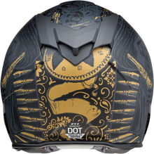Load image into Gallery viewer, Z1R, Z1R Warrant Helmet Sombrero Black/Gold Large - Injection Molded Polycarbonate Shell with Drop-Down Sun Visor